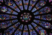 A Rose Window in Notre Dame Cathedral 202//135